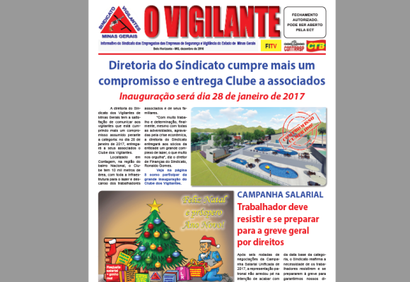 Sindicato dos vigilantes de Minas Gerais - Reabertura do Clube dos