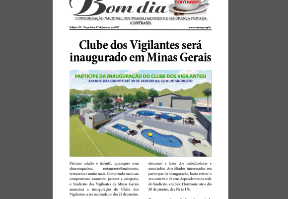 Sindicato dos vigilantes de Minas Gerais - Reabertura do Clube dos